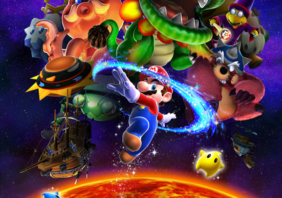 wii wallpapers. Super Mario Galaxy Wallpapers