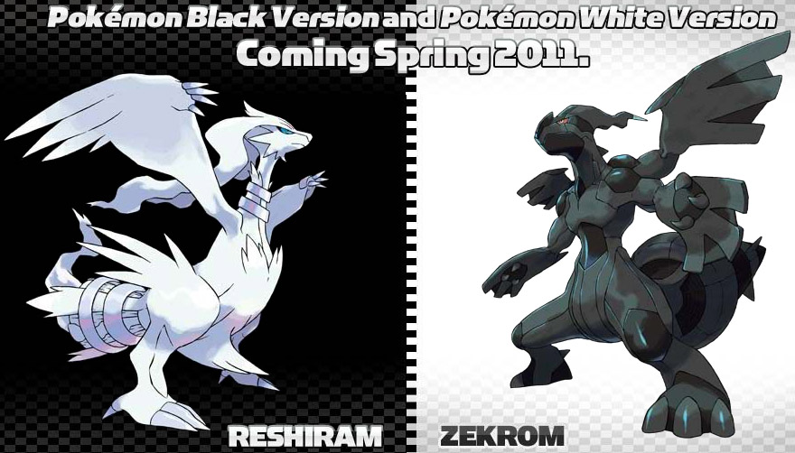 new pokemon black and white version. New Legendary Pokémon Reshiram