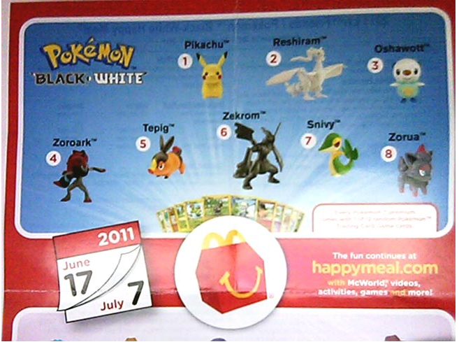 pokemon toys at mcdonald's