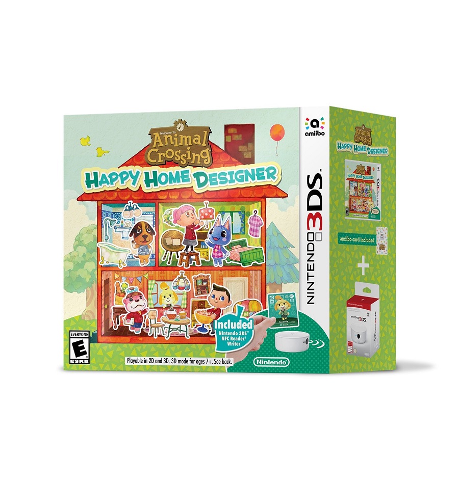 Animal Crossing: Happy Home Designer Bundle Includes NFC Reader - Pure