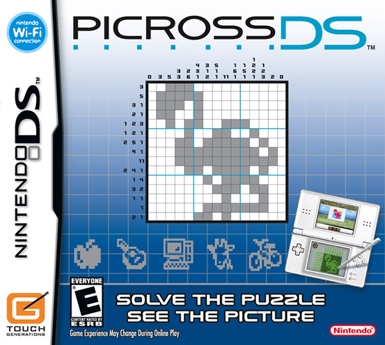Picross DS boxart, Screens
