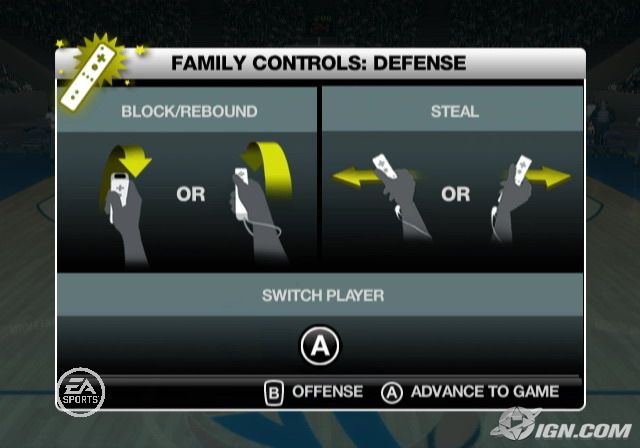 NBA Live ’08 Screens and Controls