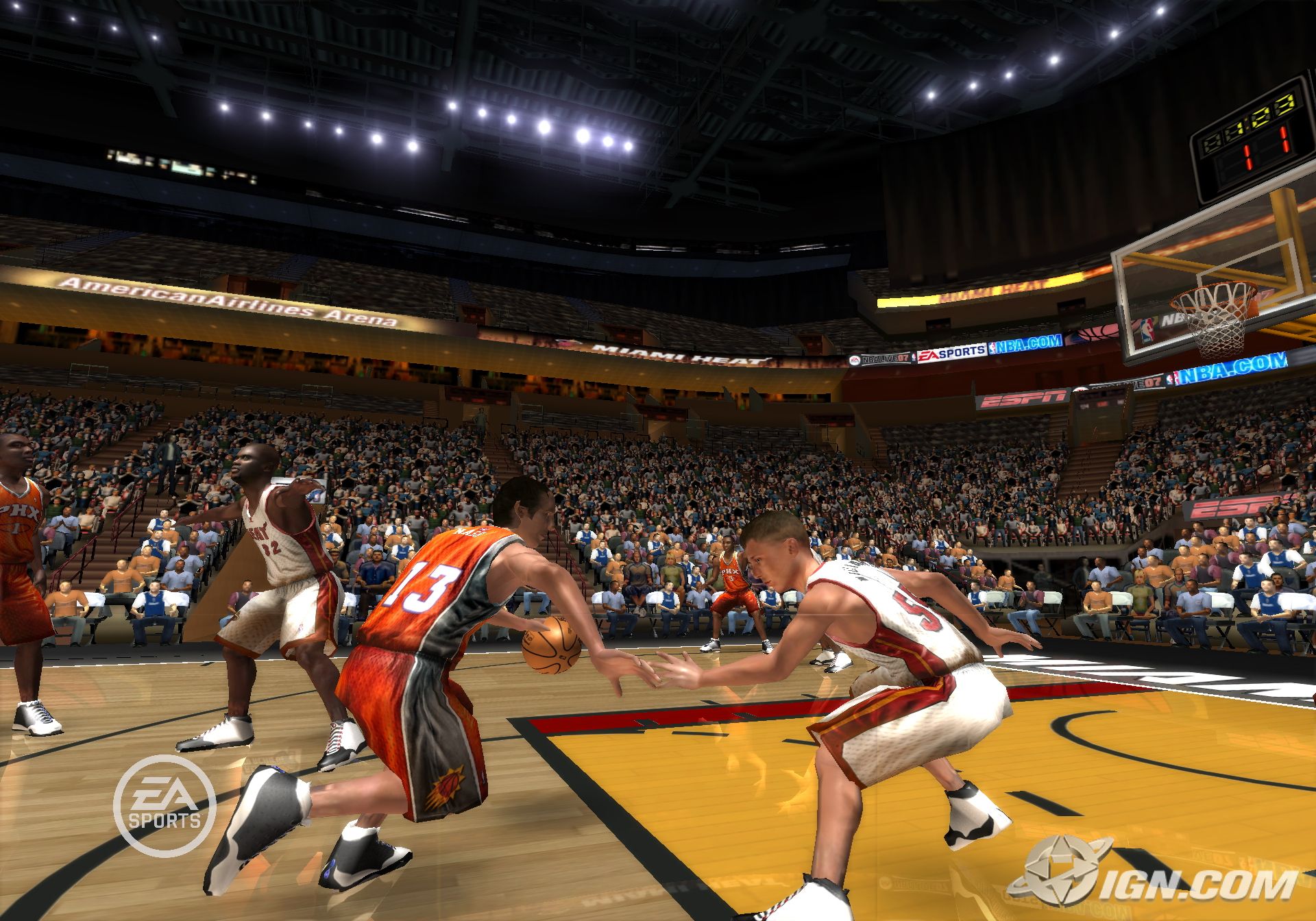 NBA Live 08 Screens and Controls