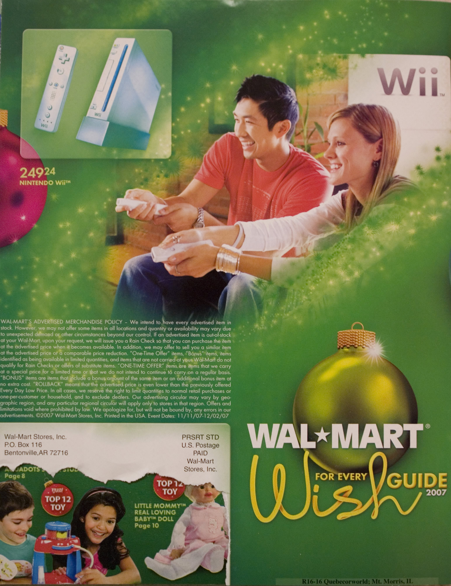 Walmart 2007 Holiday Guide Wii/DS Scans