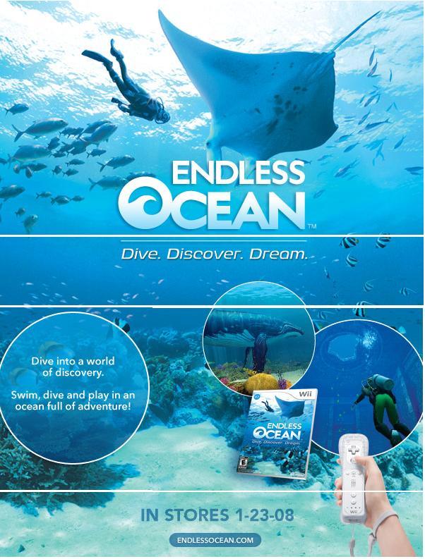 Endless ocean. Endless Ocean Wii. Endless Ocean 2007. Ads Ocean отзывы. Endless Dive Band.