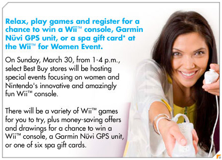 Best Buy Holding A Wii For Women Event