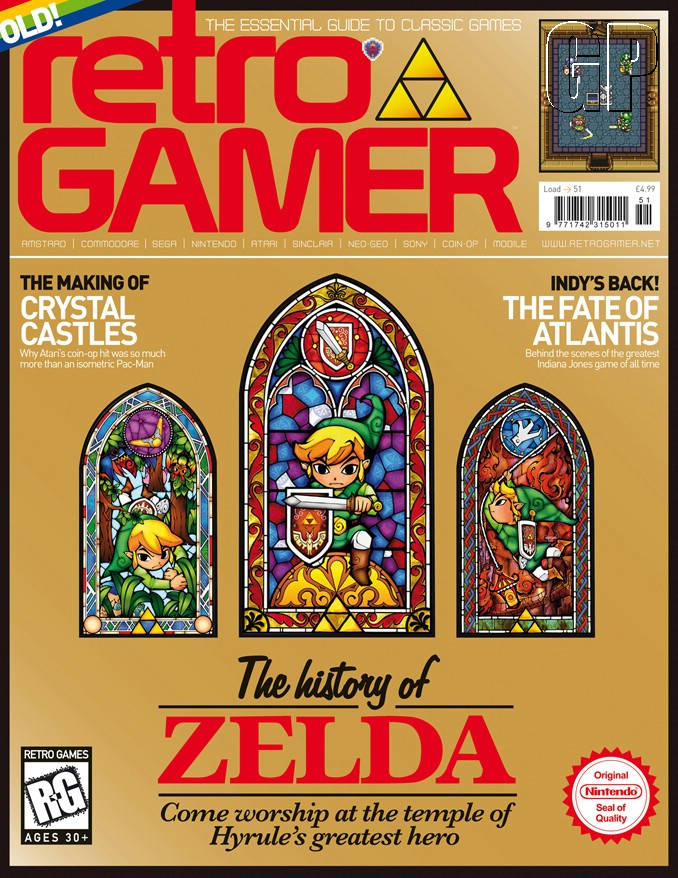 Retro Gamer Mag Partners with Nintendo for Awesome Zelda Cover!