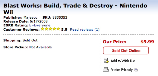 Blast Works at Best Buy for $9.99!