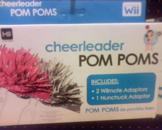Cheerleader Wii Pom Pom…..Worst Wii Peripherals Ever?