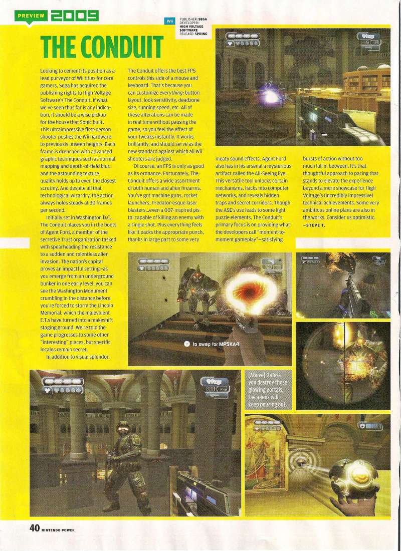 Nintendo Power: Conduit Scan