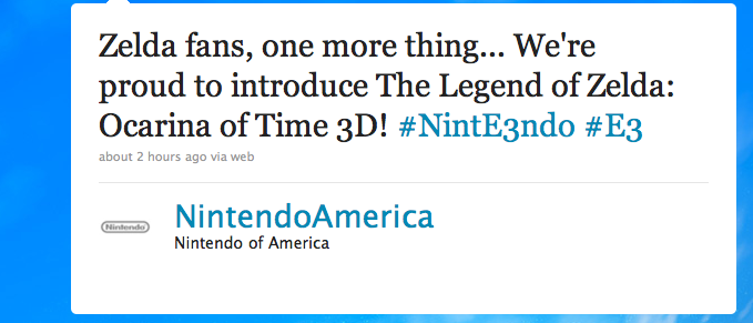 Rumor: Ocarina Of Time Coming Through 3DS? (Update: Confirmed)
