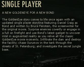 GoldenEye remake includes story penned by original GoldenEye film scriptwriter