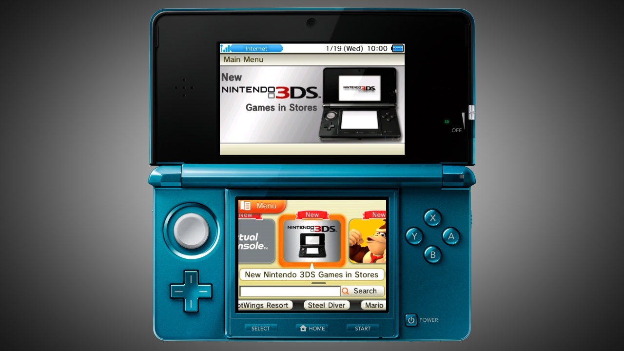 3DS: eShop, AR Games, and more Screens