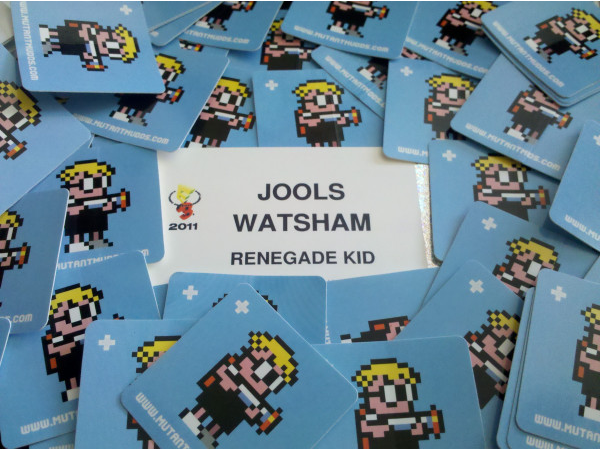 Jools Watsham will be handing out Mutant Mudds stickers at E3