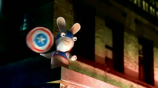 The Rabbids love Captain America