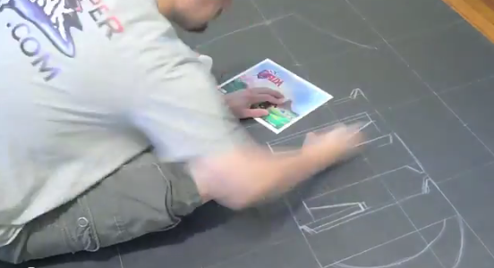 The Legend of Zelda: Ocarina of Time 3D Chalk Art Time Lapse