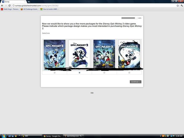 Online survey asks about Epic Mickey 2