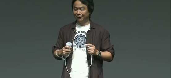 Miyamoto shows off Legend of Zelda: Skyward Sword