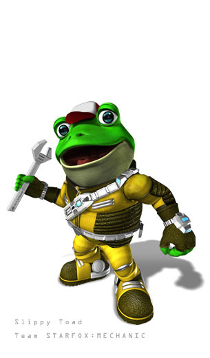 Slippy originally said ‘Ribbit’ after every sentence