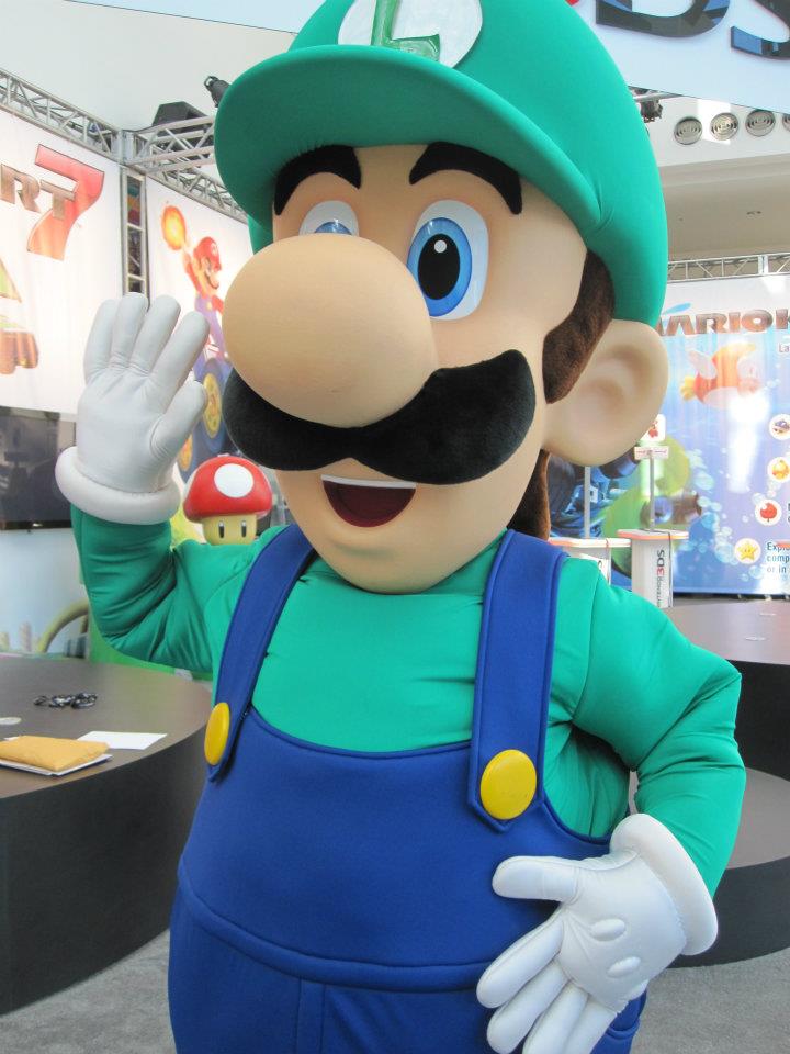 Mario and Luigi  at the L.A. Auto Show