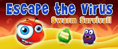 Dodge, wind and jump to Escape the Virus on Nintendo DSiWare!