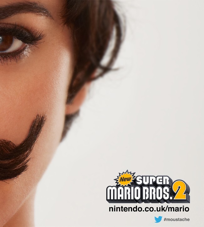 Who is this celebrity promoting New Super Mario Bros. 2?