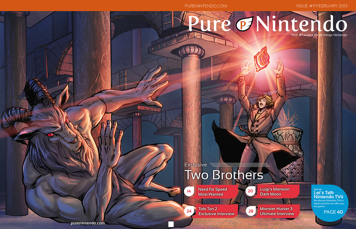 Pure Nintendo and @AckkStudios debut custom cover art for Pure Nintendo Magazine