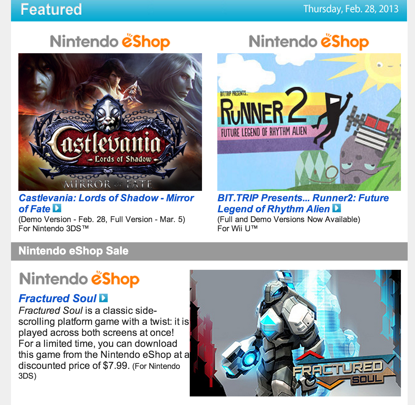 Castlevania: Lords of Shadow - Mirror Of Fate Demo On European 3DS eShop -  My Nintendo News