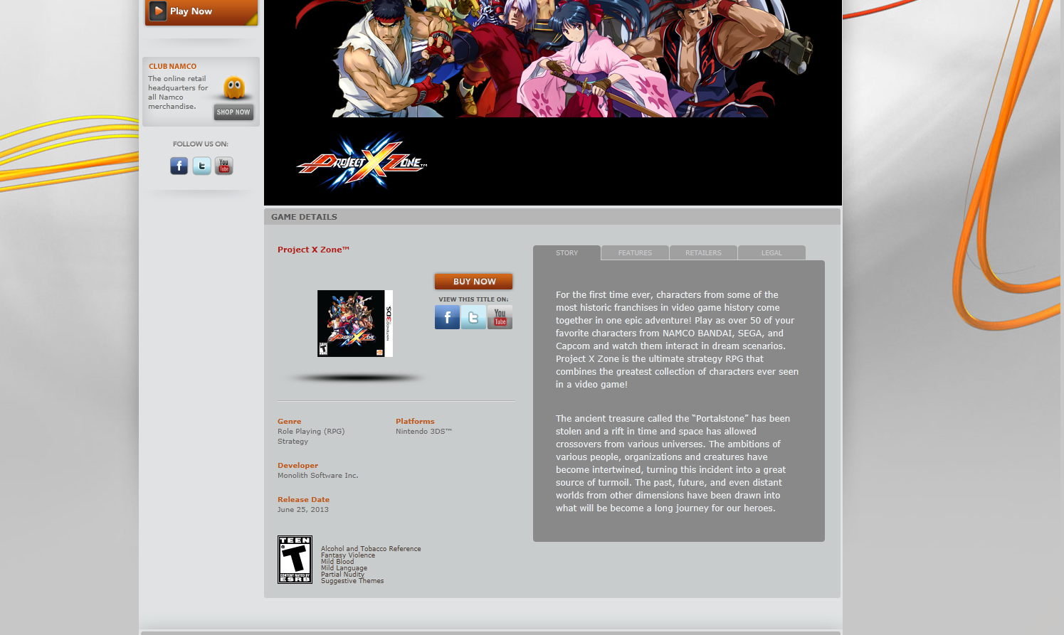 free download project x zone nintendo 3ds
