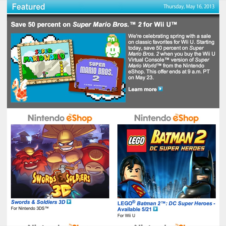 Nintendo Download – May 16, 2013