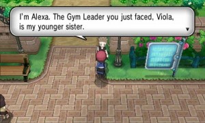 Boy Trainer meeting Alexa in Santalune City screenshot