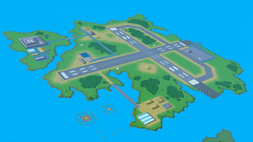 Pilotwings Map Featured in Super Smash Bros.