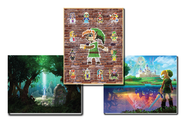An awesome Club Nintendo A Link Between Worlds poster set