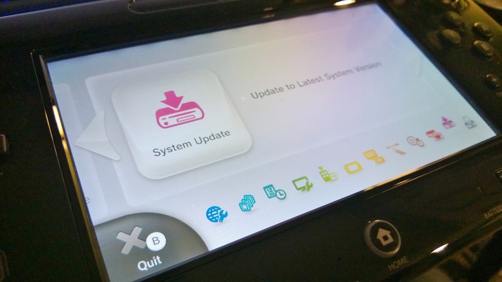 Wii U system update