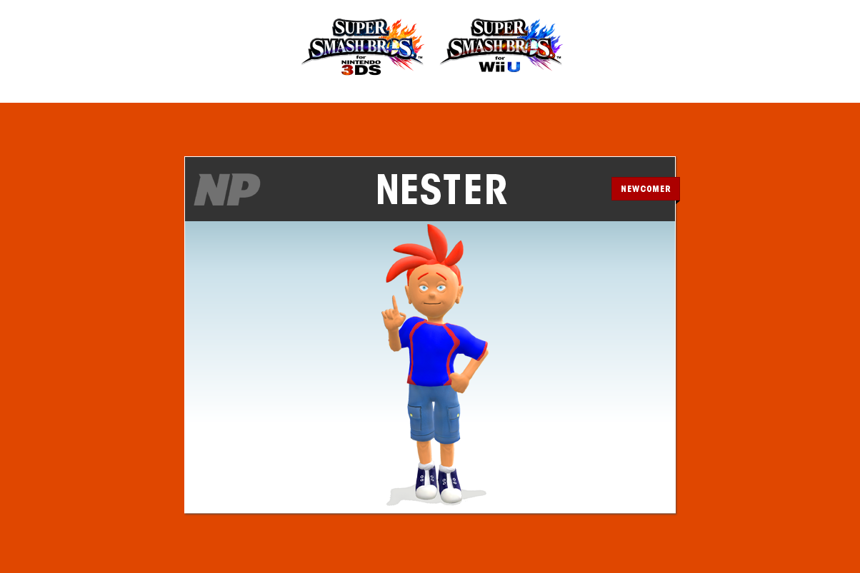 April Fools: Super Smash Bros. update (04/01/14) – Nester Joins The Roster!