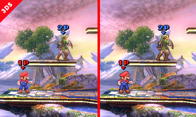 ssb 3ds screen compare