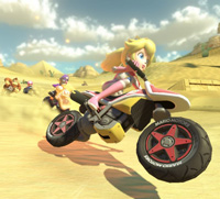 Peach's bike in Mario Kart 8