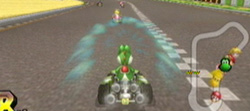 Slip-streaming in Mario Kart Wii