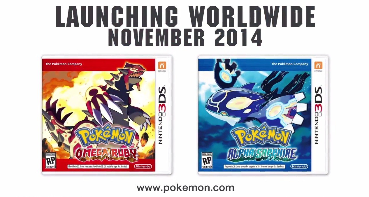 Pokémon Omega Ruby and Pokémon Alpha Sapphire Announced, Coming Nov. 2014