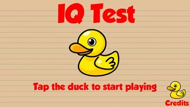 IQ Test - main screen
