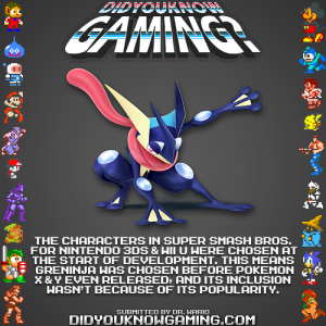 DidYouKnowGaming - Greninja & Super Smash Bros. - Pure Nintendo