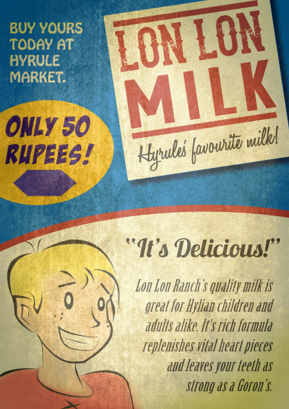 Lon Lon Milk Poster