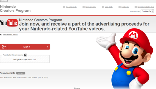Nintendo announces Nintendo Creators Program for YouTube