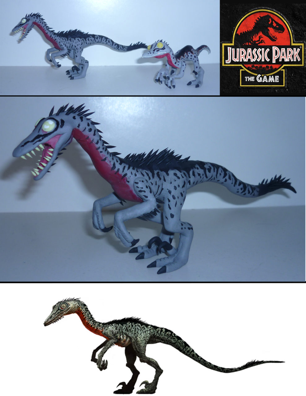 'Jurassic Park Troodon Sculpture'