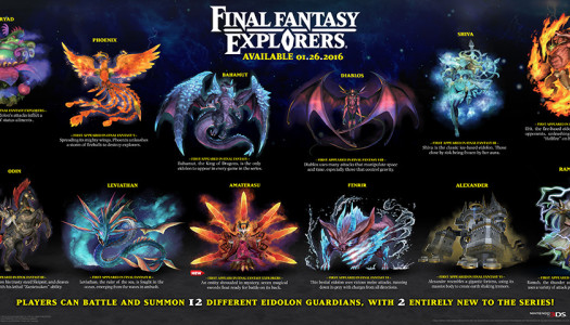 New Summons Unveiled in Final Fantasy Explorers