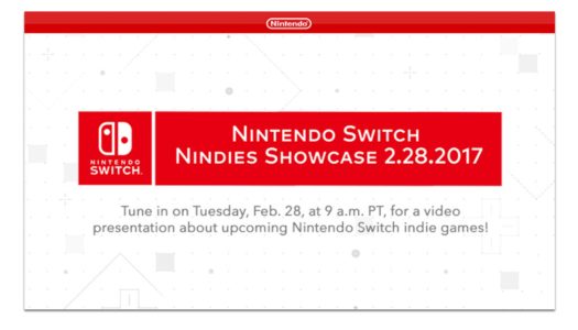 Nindies Showcase video presentation announced for Feb. 28 at 9am PT