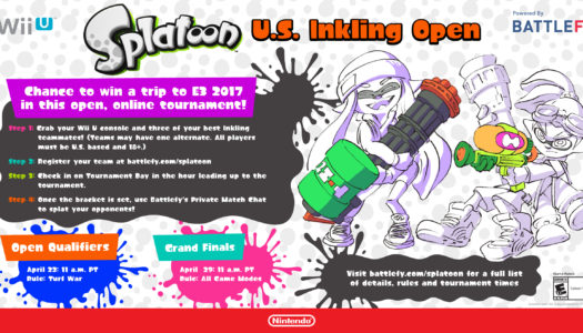 Enter Splatoon U.S. Inkling Open Tournament For a Chance to Win a Trip to E3 2017