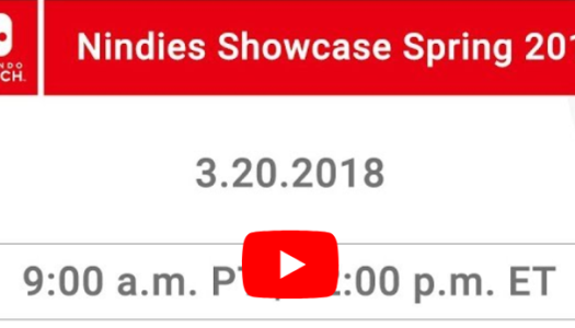 Nindies Showcase video presentation coming on Tuesday, March 20