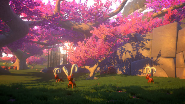 Yonder: The Cloud Catcher Chronicles - purple trees