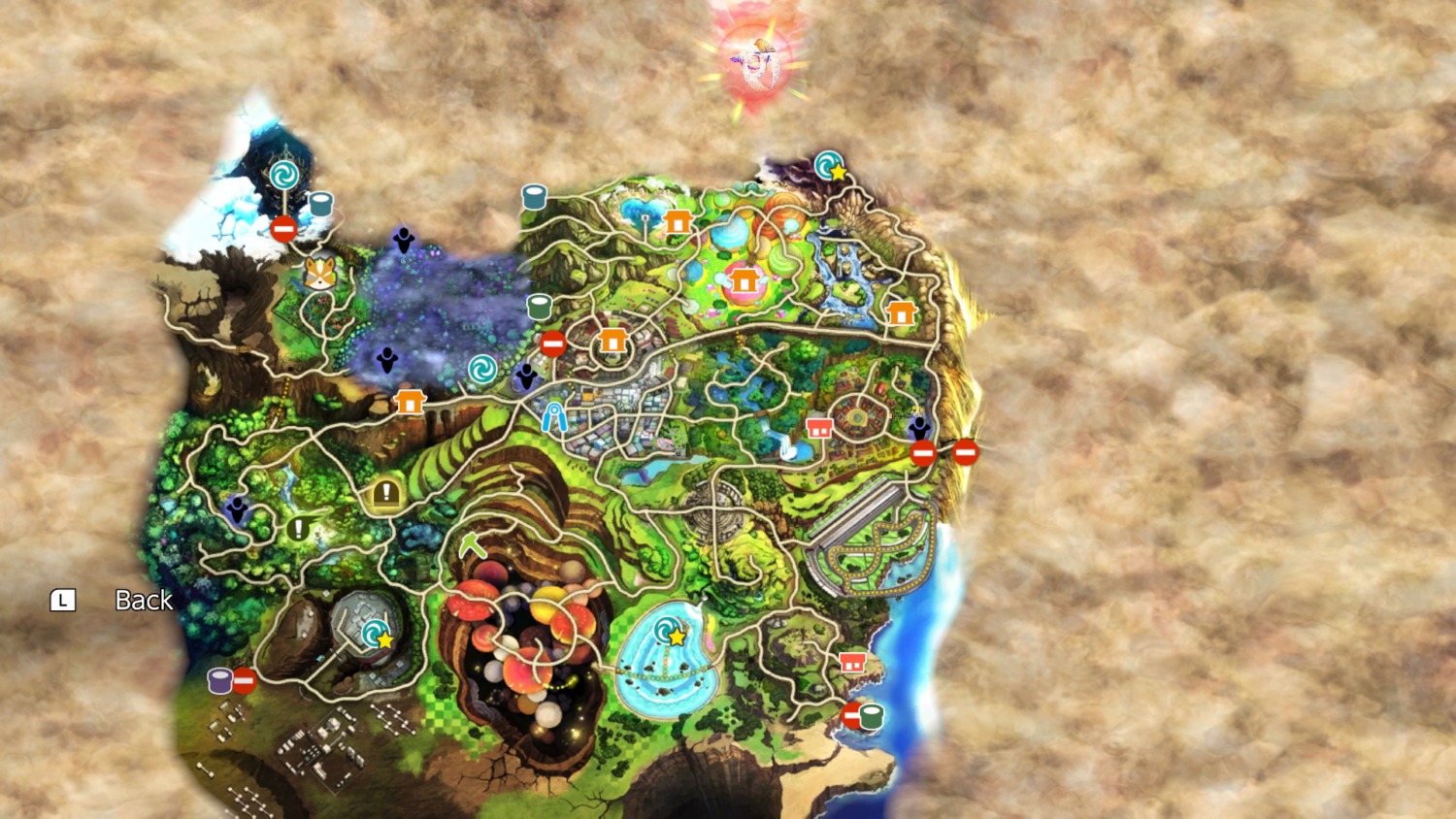 super smash bros world of light map full